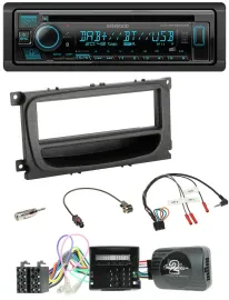 Kenwood Bluetooth DAB CD Lenkrad USB Autoradio für Ford Mondeo S-Max Can 07-14 s