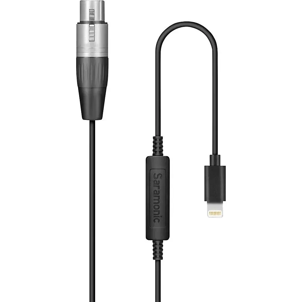 Saramonic LC-XLR Cable Interface with XLR-F to Apple Lightning