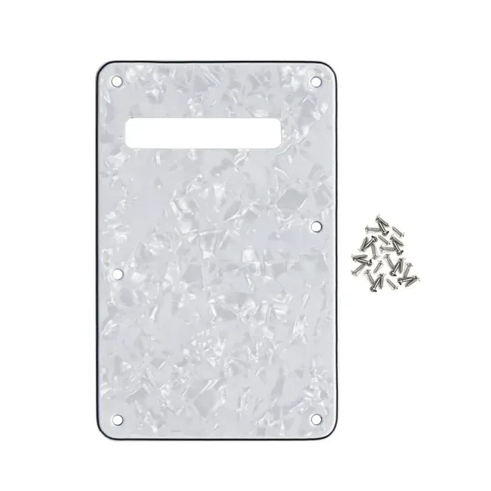 Задняя крышка для гитарной деки FLEOR M00647-8 White Pearl