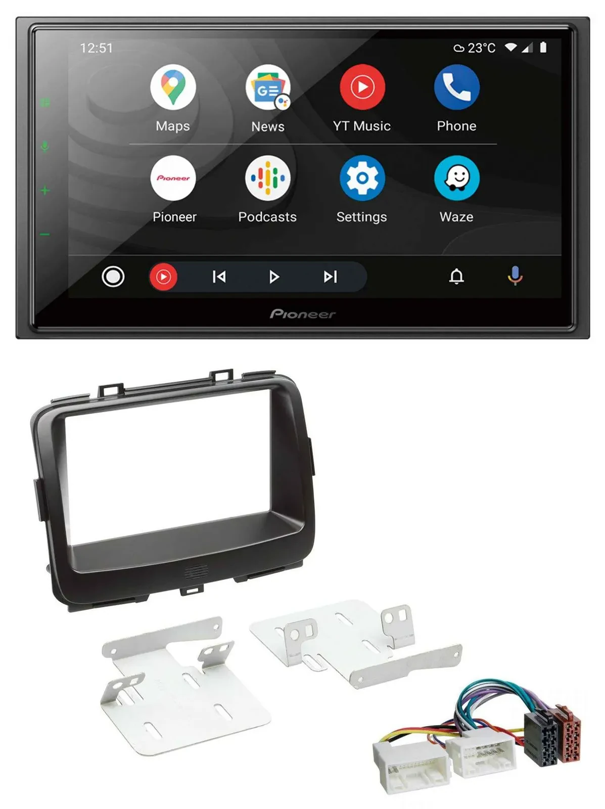 Pioneer USB 2DIN DAB MP3 Bluetooth Autoradio für Kia Carens 4 RP ab 2013