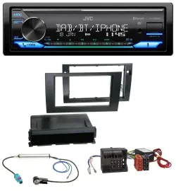 JVC Bluetooth DAB USB MP3 Autoradio für Audi A4 B7 04-08 Symphony Aktivsystem MO