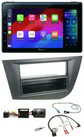 Автомагнитола для Seat Leon 2005–2010 Pioneer Bluetooth, DAB, USB, черный