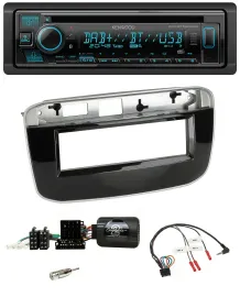 Kenwood Bluetooth DAB CD Lenkrad USB Autoradio für Fiat Punto Punto Evo ab 2009