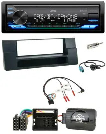 JVC Bluetooth DAB USB Lenkrad Autoradio für BMW 5er 01-04 E39 Aktivsystem Ablage