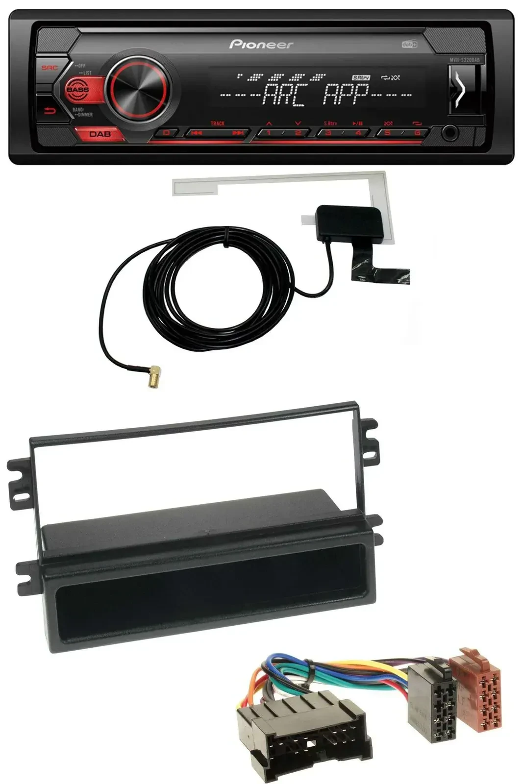 Автомагнитола Pioneer 1DIN, USB, DAB, MP3, AUX, для Kia Carens II (2004–2006)