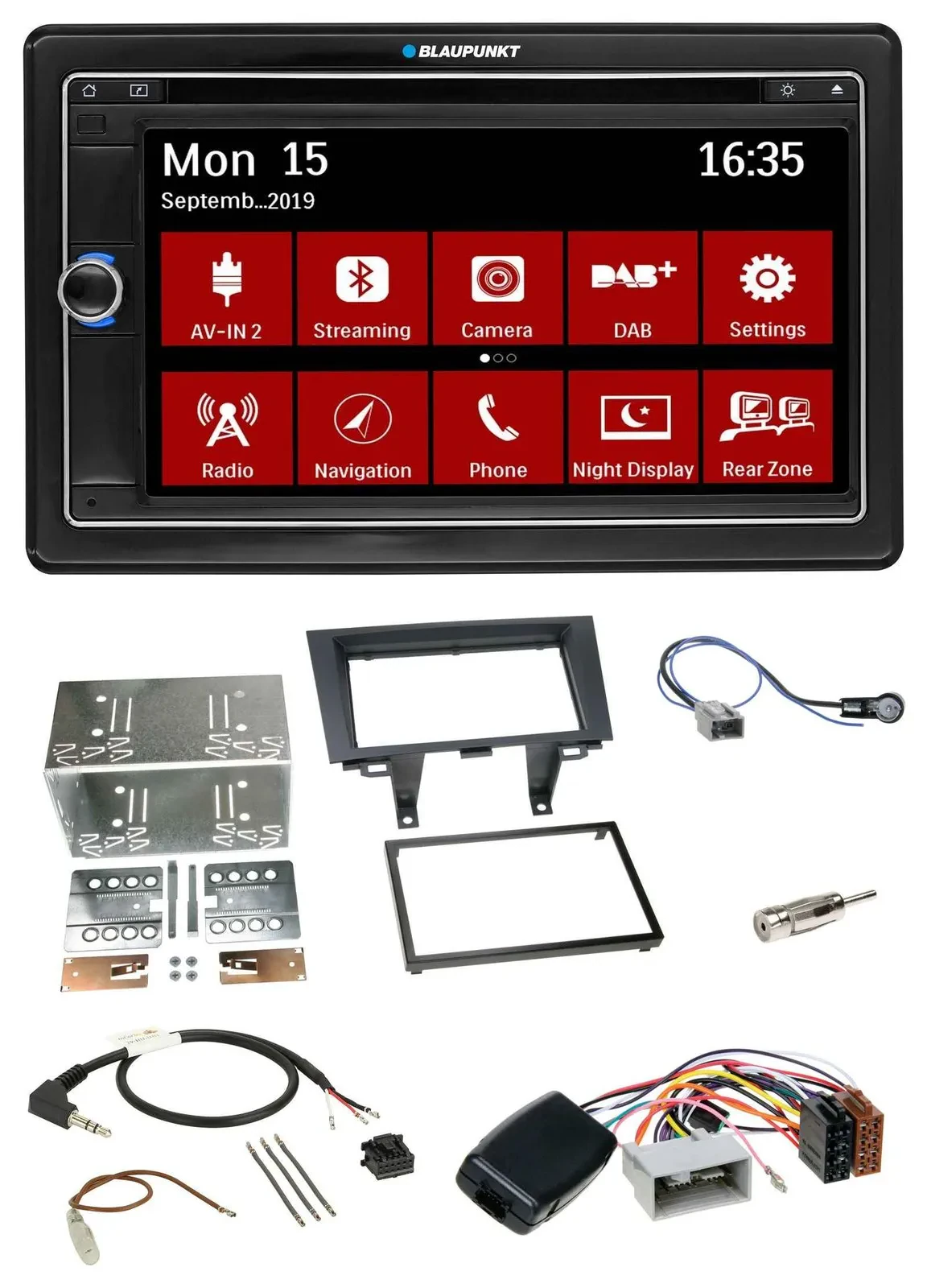 Blaupunkt 2DIN USB DAB Lenkrad Bluetooth TMC Navigation für Honda CRV 2006-2012