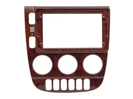 Einbaurahmen für 9 Zoll Autoradio für Mercedes ML-Klasse 1998-2005 Holzoptik