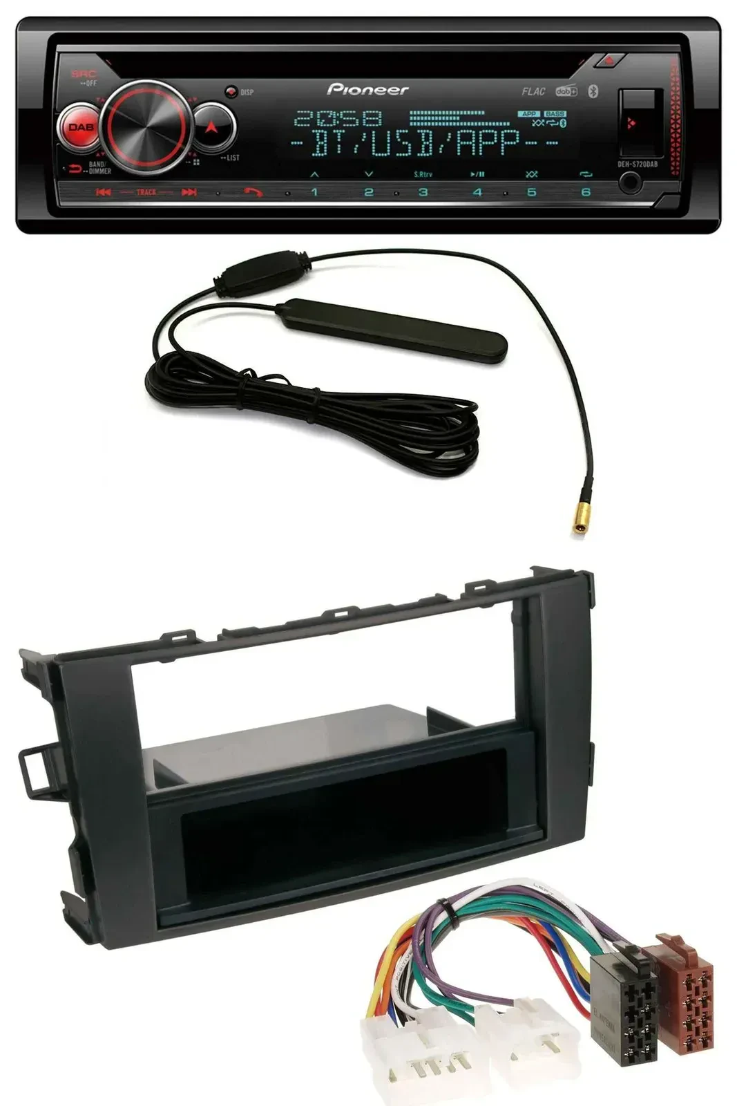 Автомагнитола для Toyota Auris (с 2007) Pioneer USB, DAB, MP3, Bluetooth, CD