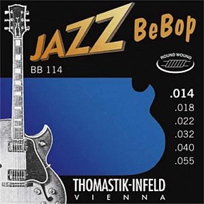 Струны для полуакустических и акустических джаз-гитар Thomastik BB114 Jazz BeBob 14-55