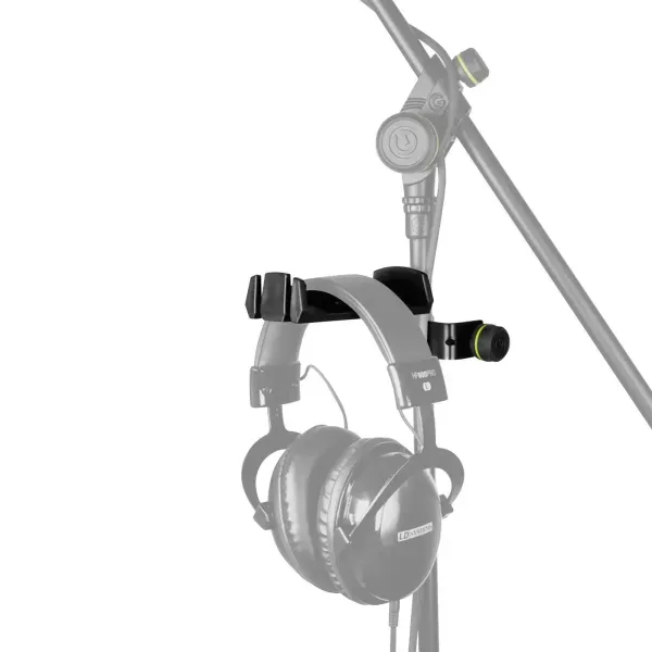 Gravity GHPHMS01B Microphone Stand Headphones-Mount Hanger