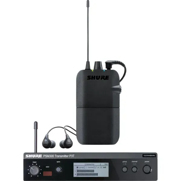 Shure PSM 300 Stereo Personal Monitor System with IEM G20: 488-512 MHz