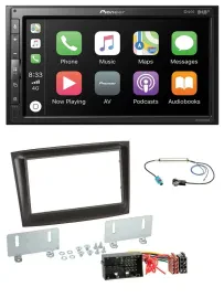Автомагнитола для Fiat Doblo Pioneer 2DIN, DAB, Bluetooth, USB, MP3, черный