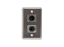 Elite Core Duplex Wall Plate w/1 Tactical Ethernet and 1 XLR Male Connections...