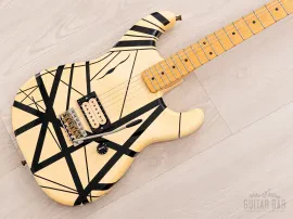 Б/У Электрогитара ESP EVH-Style Eruption Striped Superstrat (Custom Shop) с звукоснимателями DiMarzio, с кейсом Tweed