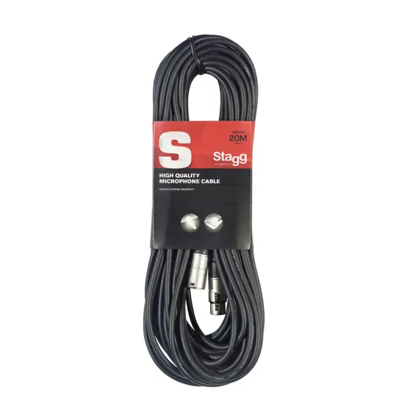 Микрофонный кабель Stagg SMC20 Black 20 м