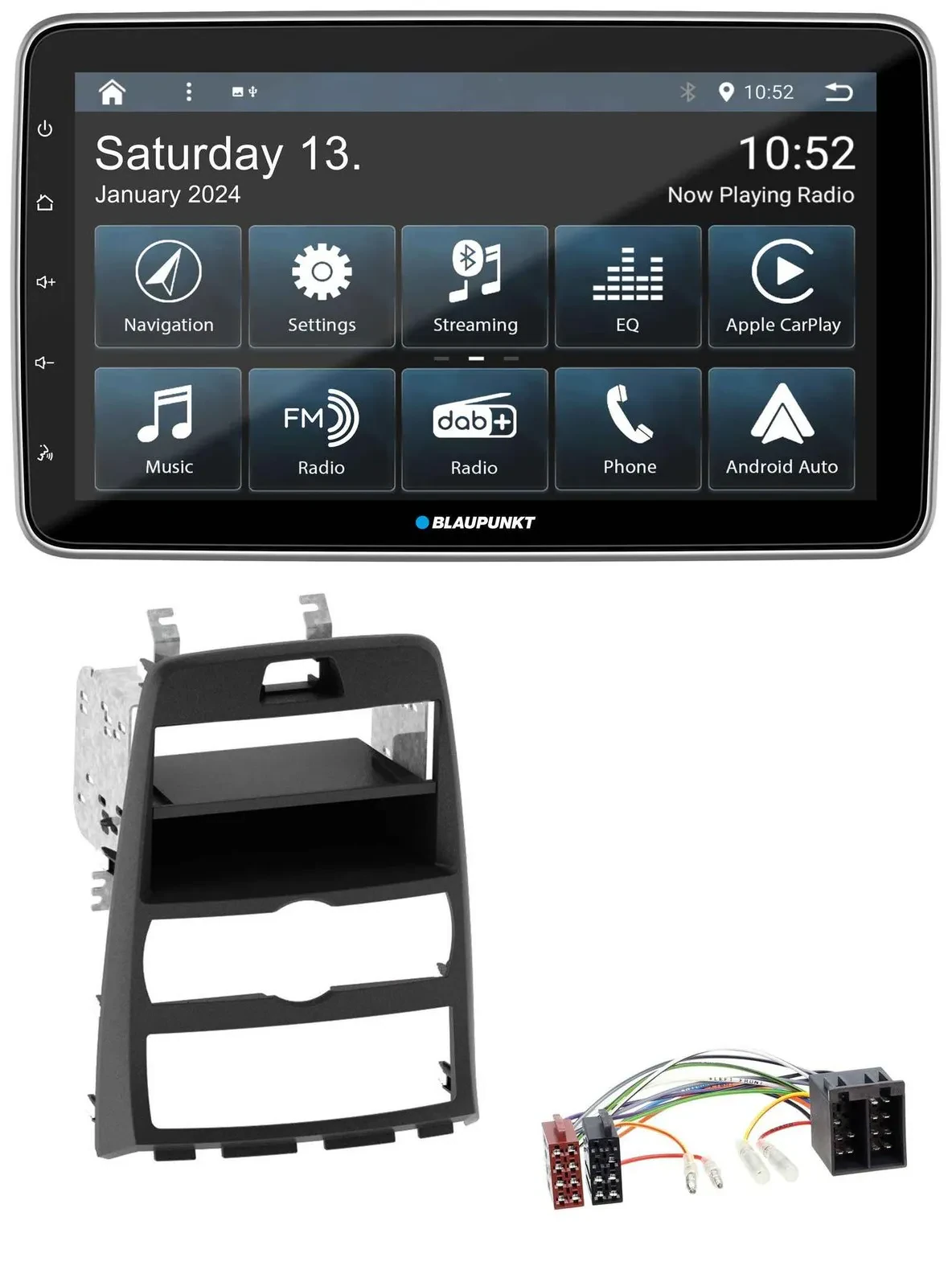 Blaupunkt USB DAB SD MP3 Bluetooth Autoradio für Hyundai Genesis BK 10-12 Klimaa