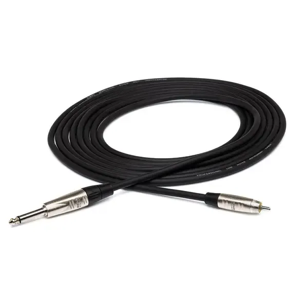 Коммутационный кабель Hosa 5' Pro Unbalanced Interconnect REAN 1/4" TS Male to RCA Male Audio Cable