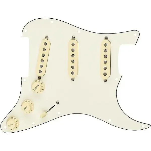 Пикгард со звукоснимателями Fender Stratocaster SSS Tex Mex Pre-Wired Pickguard White/Back/White