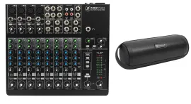 Mackie 1202VLZ4 12-ch Compact Analog Low-Noise Mixer w/ 4 ONYX Preamps+Speaker