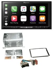 Pioneer 2DIN MP3 USB DAB DVD Bluetooth Autoradio für Hyundai Santa Fe SM 04-06