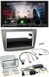 Kenwood Lenkrad 2DIN USB DAB Bluetooth Autoradio für Alfa Romeo Mito silber 14-1