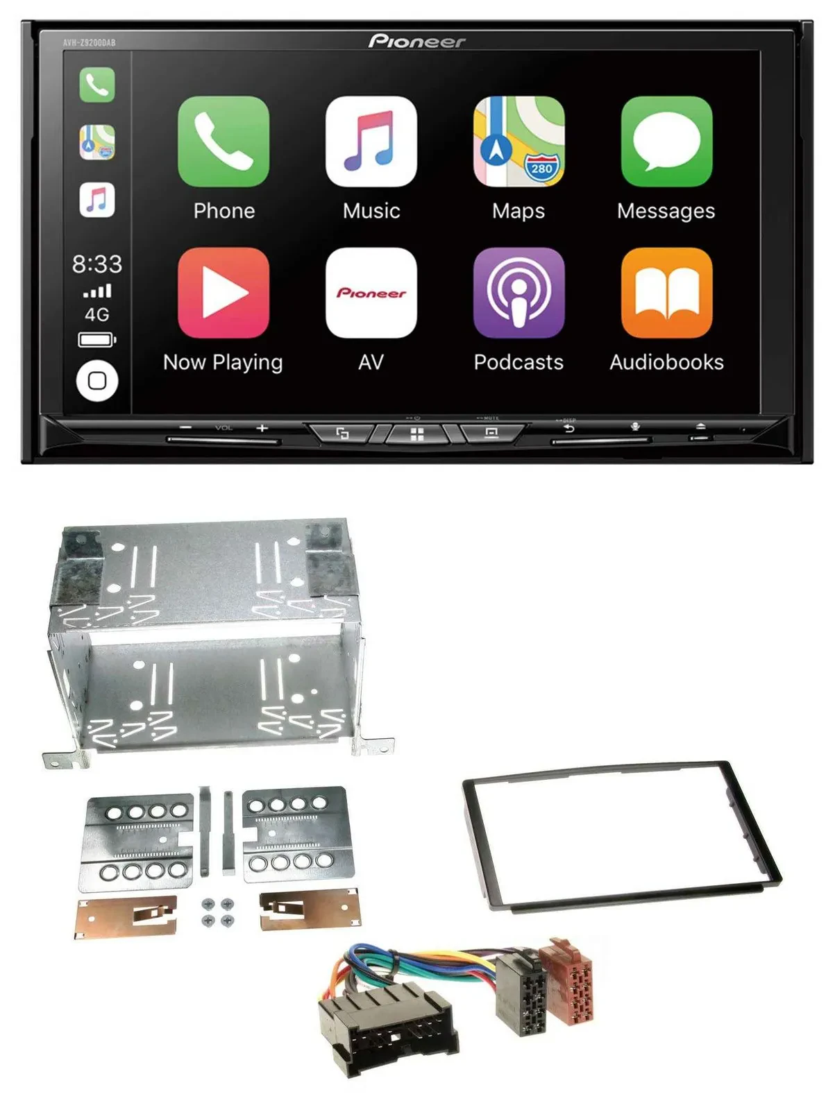 Pioneer 2DIN MP3 USB DAB DVD Bluetooth Autoradio für Hyundai Santa Fe SM 04-06