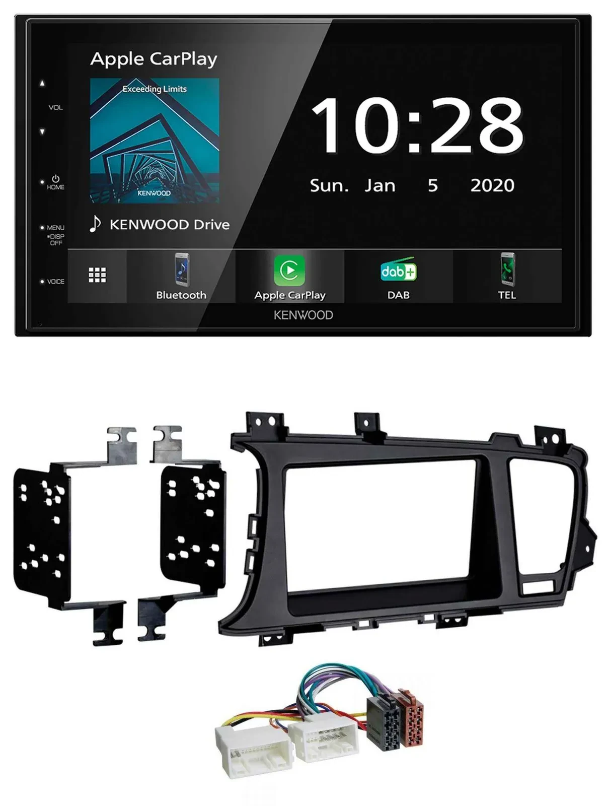 Kenwood Bluetooth MP3 DAB USB 2DIN Autoradio für Kia Optima (ab 2012)