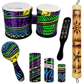 Набор перкусии Sawtooth Jamaican Me Crazy Percussion Set with Bongos & Rain Stick