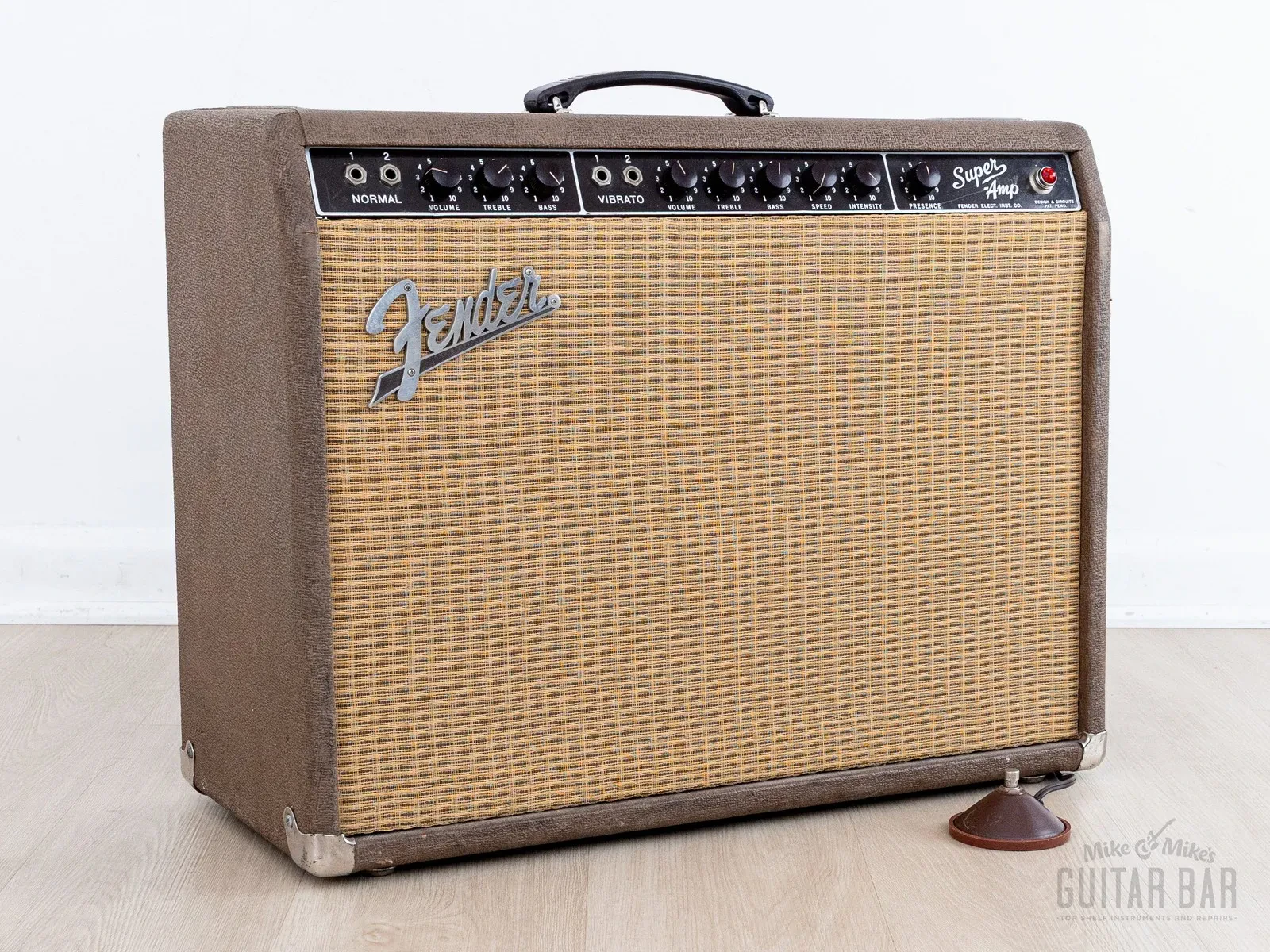 1961 Fender Super Vintage Tube Amp Pre-CBS Brown Panel 2x10 Oxford 10K5, 6G4-A