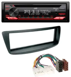 JVC CD DAB USB Bluetooth MP3 Autoradio für Toyota Aygo (AB1, 05-14)