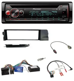 Pioneer Lenkrad DAB CD Bluetooth USB Autoradio für BMW 3er 01-07 E46 schwarz HQ