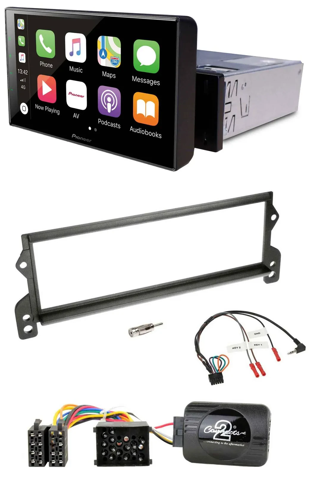 Pioneer Bluetooth Lenkrad DAB USB Autoradio für Mini (2001-2002)