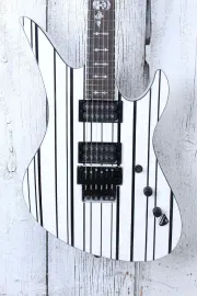 Schecter Synyster Standard Electric Guitar Gloss White with Black Pinstripes