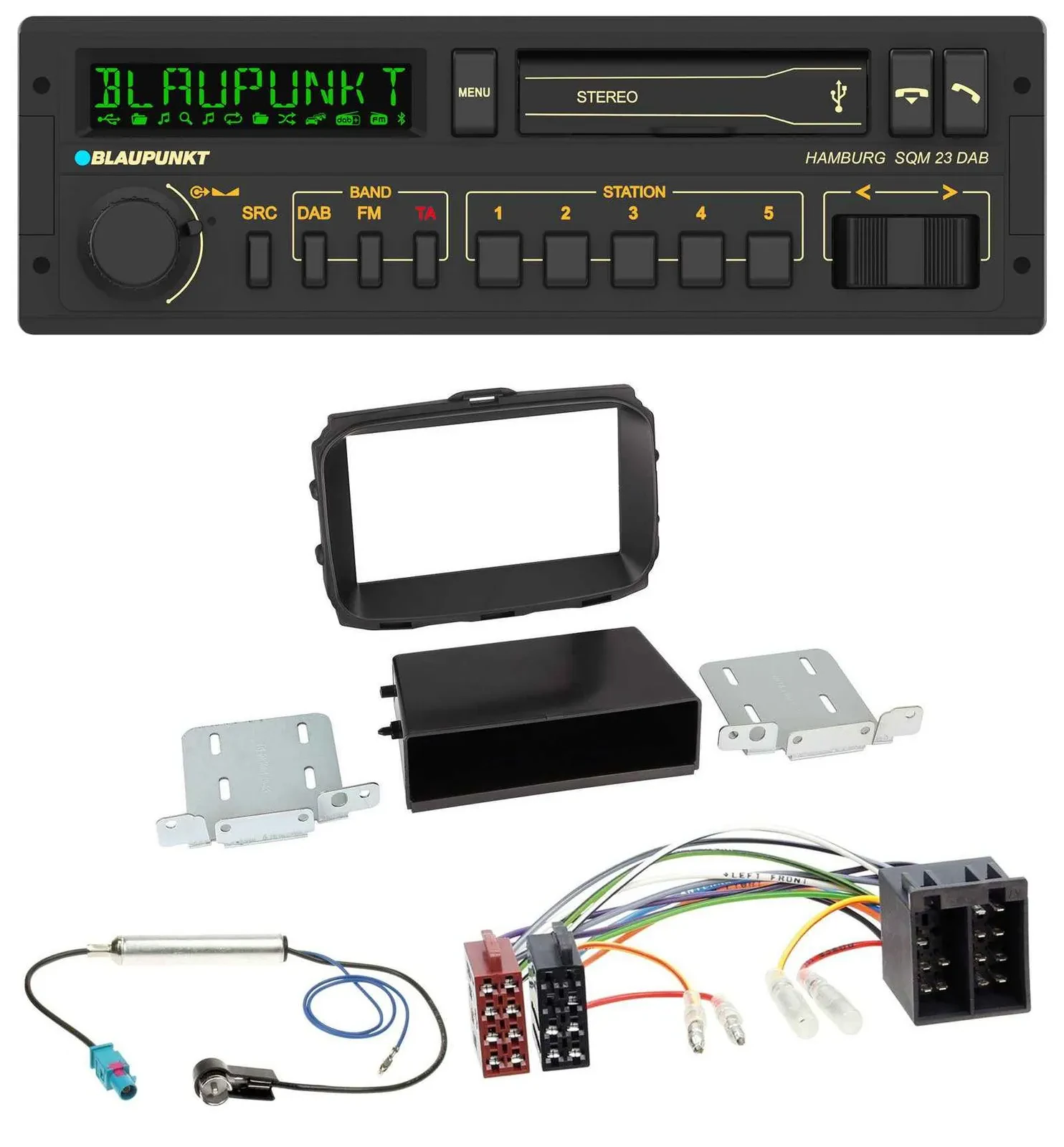 Blaupunkt USB DAB Bluetooth MP3 Autoradio für Alfa Romeo Giulietta 2013-2021 ISO