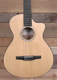 Taylor 212ce-N Plus Acoustic/Electric Nylon Guitar Natural w/ Case "Factory Demo