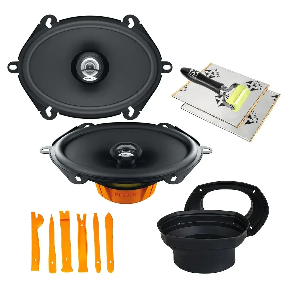 Hertz DCX570.3 5x7" Coaxial Car Speaker + Accessories