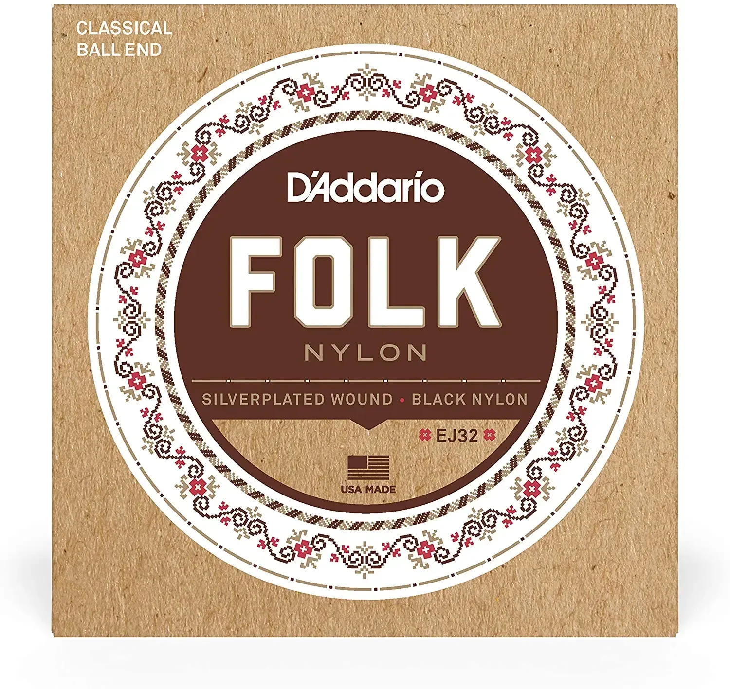 Струны для классической и фолк гитары D'Addario EJ32 28-45
