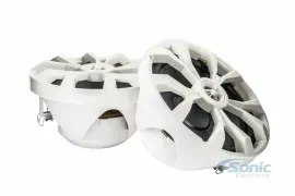 Belva BBMS8W 8” 2-Way 500 Watt White Marine Coaxial Speakers Boat ATV Motorcycle