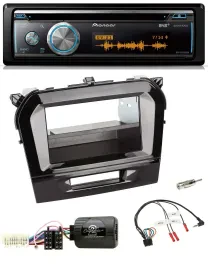 Pioneer Lenkrad DAB USB CD Bluetooth Autoradio für Suzuki Vitara ab 2015 piano s