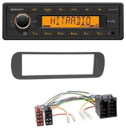 Continental 1DIN USB AUX MP3 Autoradio für Lancia Y (1996-2004) - schwarz