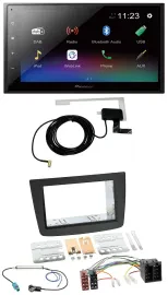 Автомагнитола для Alfa Romeo Mito (2008–2014) Pioneer DAB, MP3, Bluetooth, USB, 2DIN, ISO