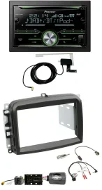 Pioneer CD USB Lenkrad Bluetooth 2DIN DAB Autoradio für Fiat 500 L ab 2012