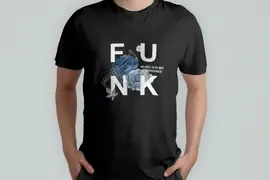 Футболка Popmerch WBXL114 "Funk Flowers" черная, женская, размер XL