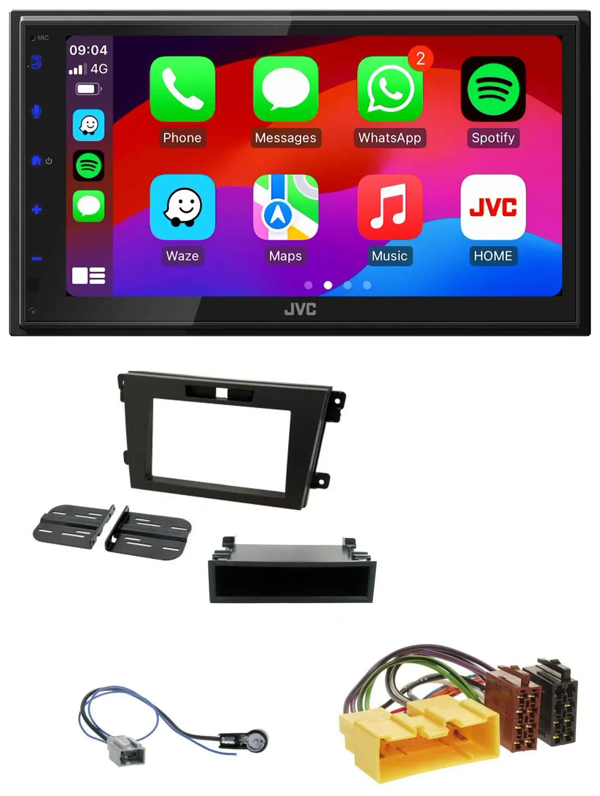 Автомагнитола для Mazda CX-7 (2008–2010) JVC 2 DIN, Bluetooth, MP3, DAB, USB