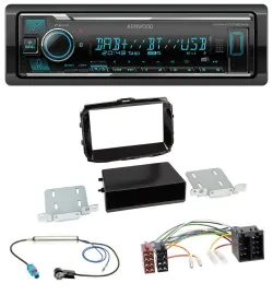 Автомагнитола для Alfa Romeo Giulietta Kenwood Bluetooth, DAB, USB, MP3, ISO, черный глянец (с 2013)