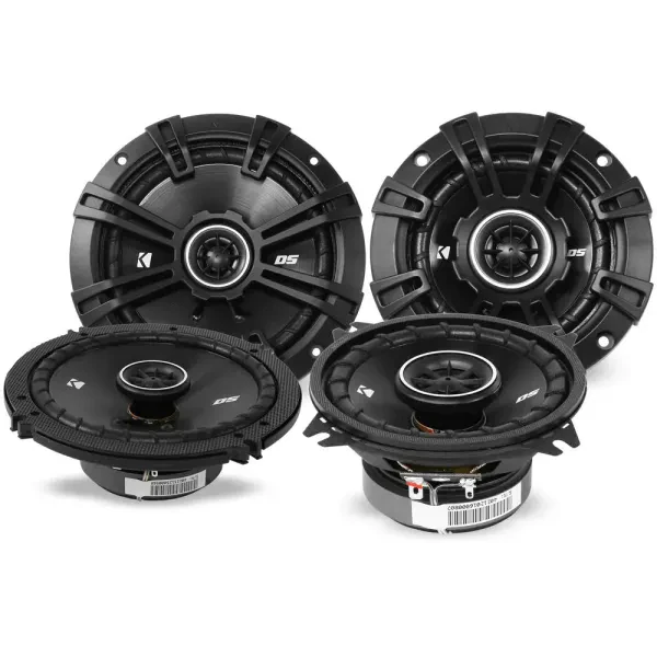 2 KICKER 43DSC404 4" Car Audio Speakers + 2 43DSC6504 6.5" Car Speakers