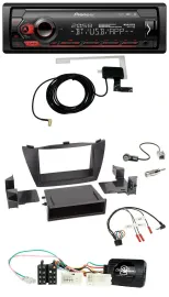 Автомагнитола Pioneer DAB, USB, Bluetooth, поддержка управления с руля, для Hyundai ix35 (2010–2013), черный