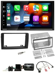 Kenwood DAB USB Bluetooth 2DIN Lenkrad Autoradio für Fiat Idea 06-12 schwarz