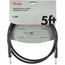 Инструментальный кабель Fender Professional Series Straight to Straight Instrument Cable 5 ft. Black