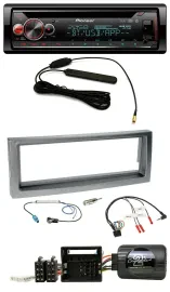 Автомагнитола для Citroen C5 Pioneer USB DAB Bluetooth CD серый металлик